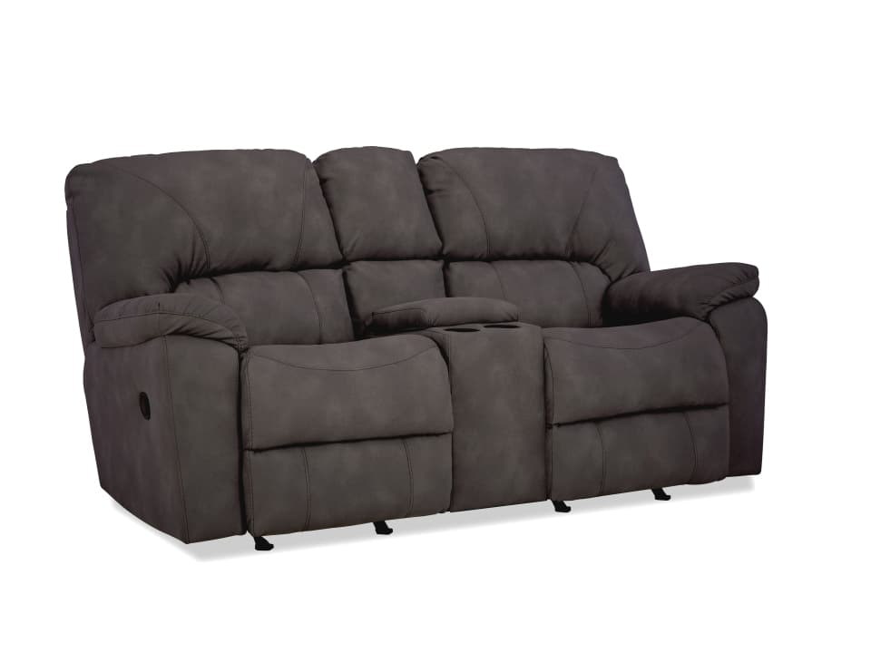 Rhino Pewter Rocking Reclining Loveseat